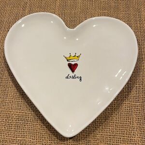 New Rae Dunn heart shaped tray/plate